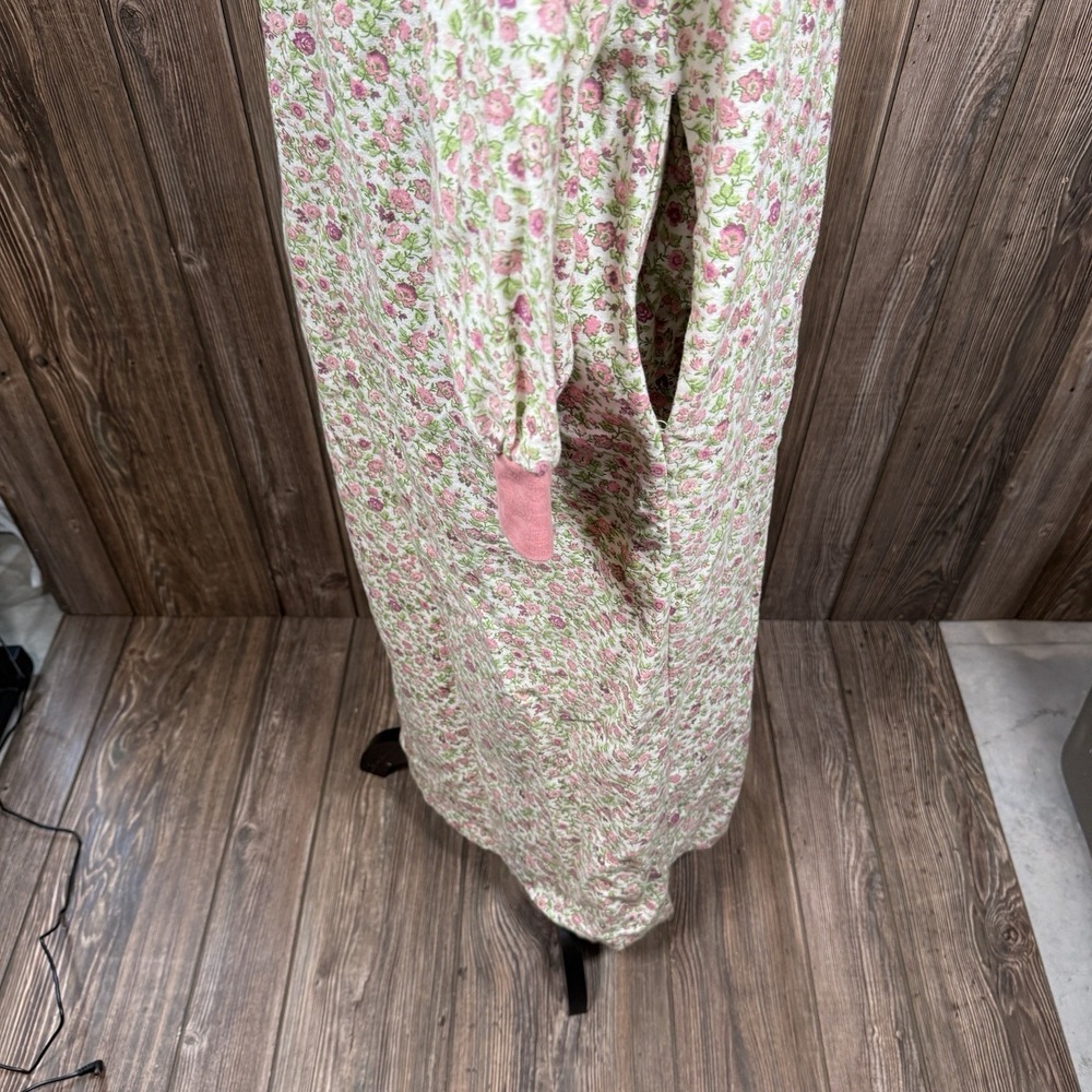 Vermont Country Store Nightgown‎ Sz M Pink Flannel Cotton Turtleneck Cottagecore - Picture 11 of 16